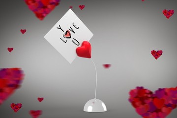 Composite image of cute valentines message