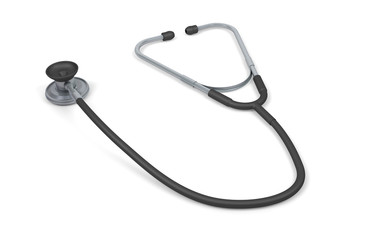 Stethoscope isolated on white