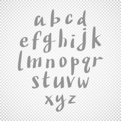 Alphabet letters. Hand drawn illustration by inc. Vector