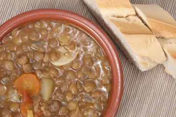 lentejas plano cerrado.