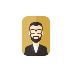 man cartoon character user picture avatar