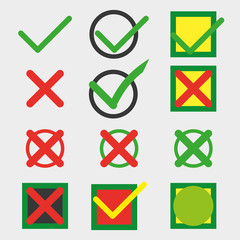 cross and hook collection set with circles