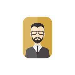 man cartoon character user picture avatar
