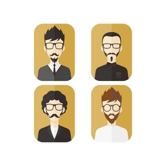 Fototapeta premium man cartoon character user picture avatar