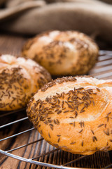 Fresh baked Rolls (with Caraway)