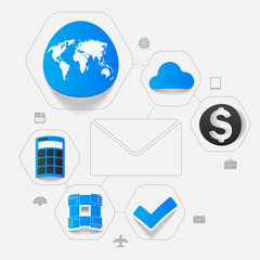 business sticker infographic