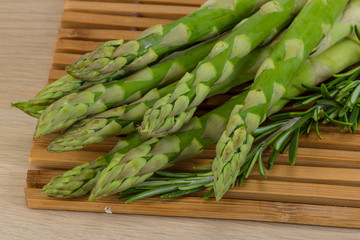 Raw asparagus