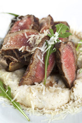 steak with horse radish