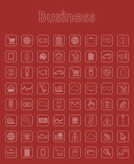 Set of business simple icons