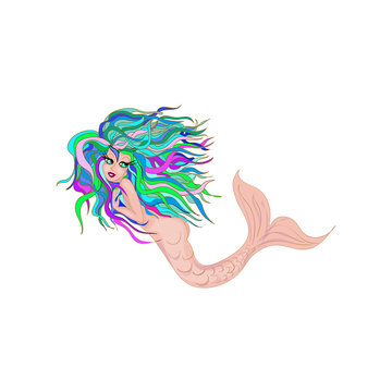 Mermaid cartoon character