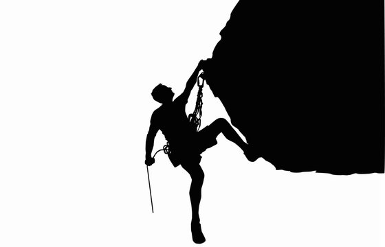 rock wall climbing clip art