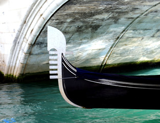 gondola under the bridge in the waterway in venice italy © ChiccoDodiFC