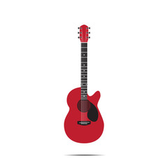 Guitar on white background