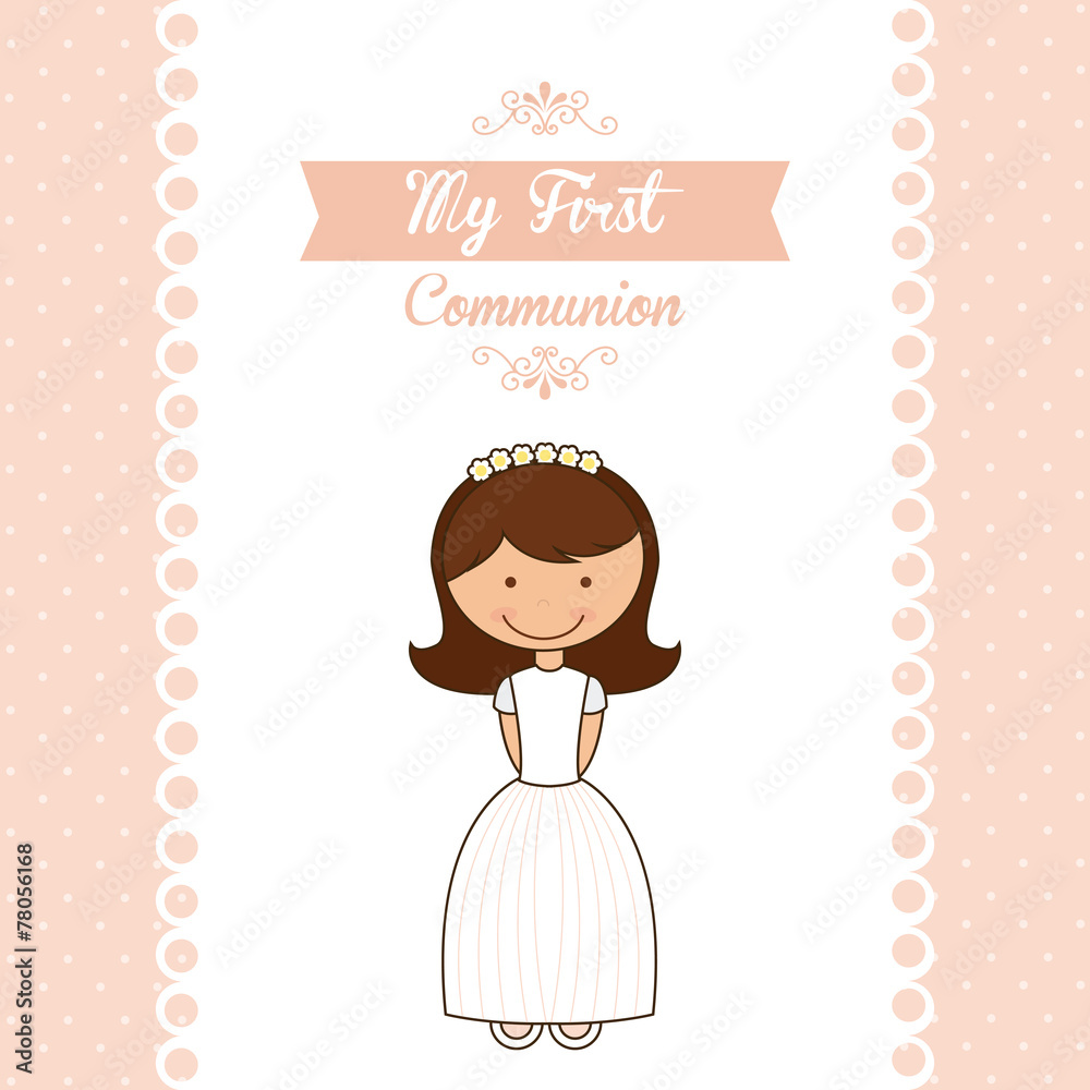 Canvas Prints my first communion