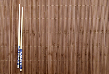chopsticks on the mat