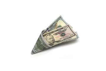 U.S. dollar bags. Photo.