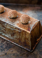 Raw balls with nuts and seeds