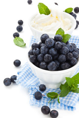 Fresh blueberries.
