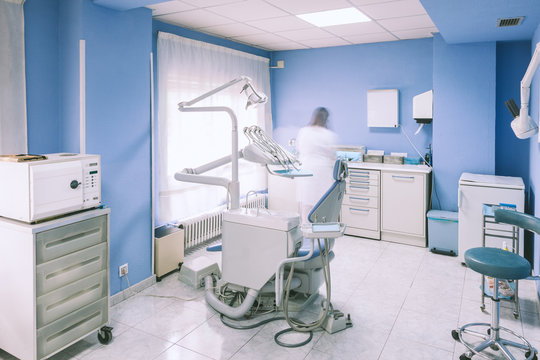 Dental Clinic Interior Working Boxes and Tools