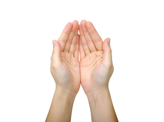 open empty hands