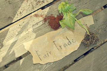 fairtrade biologisch nachhaltig zukunft label pflanze