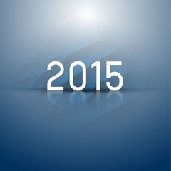 abstract low polygonal background trinagles with text 2015