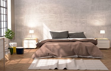 Loft - Modernes Schalfzimmer