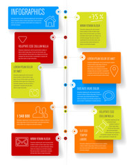 Timeline and frames - infographic template