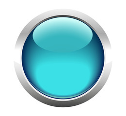 Single blank button for web. Vector.