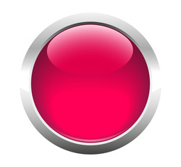 Single blank button for web. Vector.