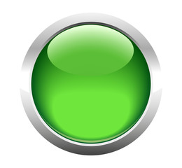 Single blank button for web. Vector.