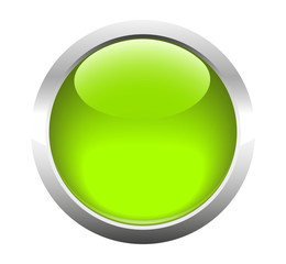 Single blank button for web. Vector.