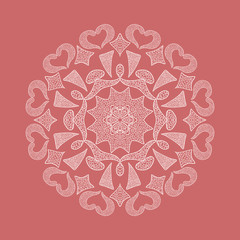 Ornamental round lace