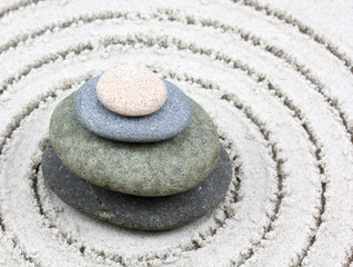 Fototapeta na wymiar Zen pebbles balance!