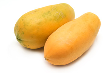 whole ripe papaya fruit