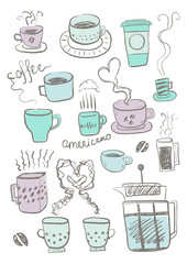 Coffee and tea sketches