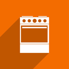 Flat Icon of gas-stove