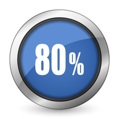 80 percent icon sale sign