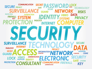 SECURITY word cloud, business concept