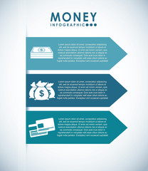 Fototapeta premium money infographics