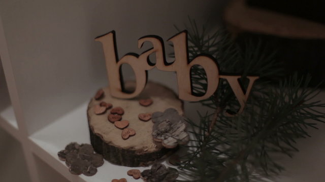 baby. wooden decoration-2