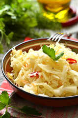 Sour cabbage,traditional dish of russian cuisine.