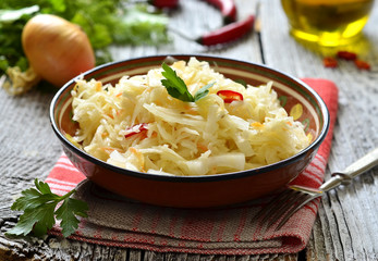 Sour cabbage,traditional dish of russian cuisine.