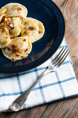 Dumpling with meat.