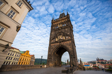 Old Town tower of Charles Bridge Prague
