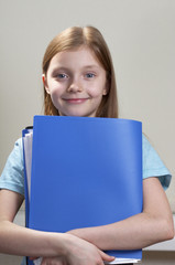 Schoolgirl with folder