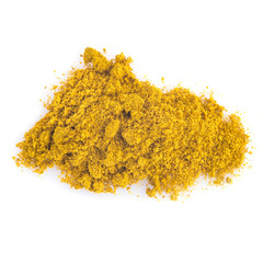 Curry aislado sobre fondo blanco