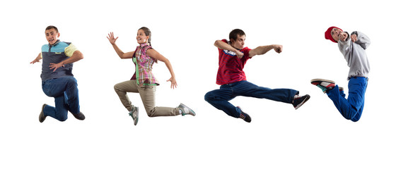 Hip hop dancers
