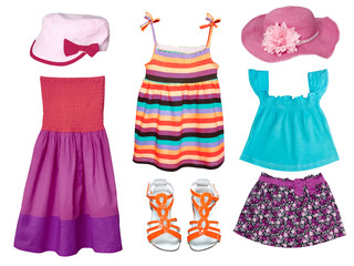 Kid's summer fashion clothes.