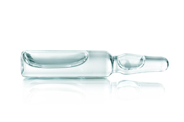 medical ampoule on a white background